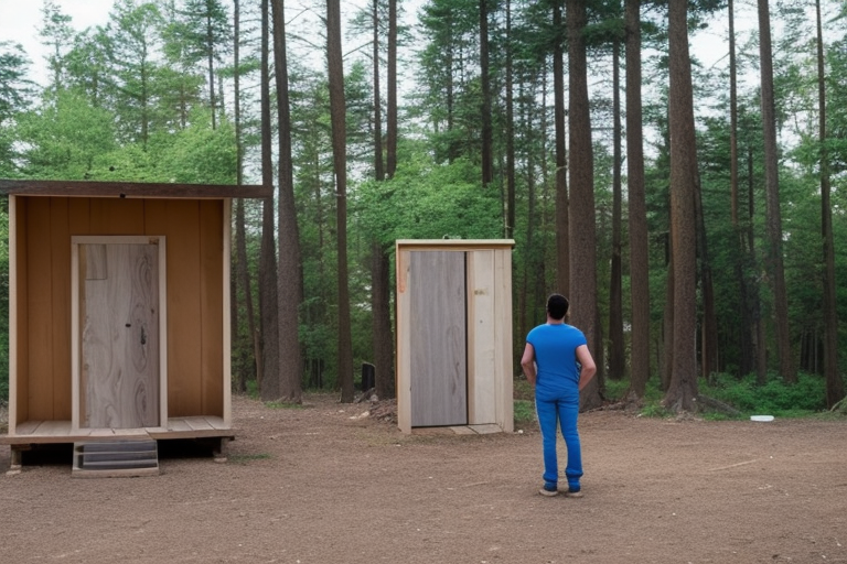toilettes inconfortables camping